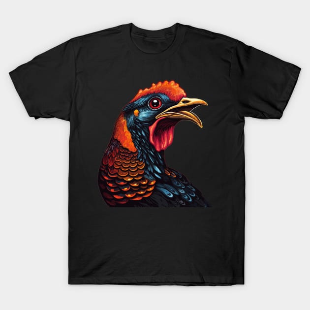 Pheasant  Smiling T-Shirt by JH Mart